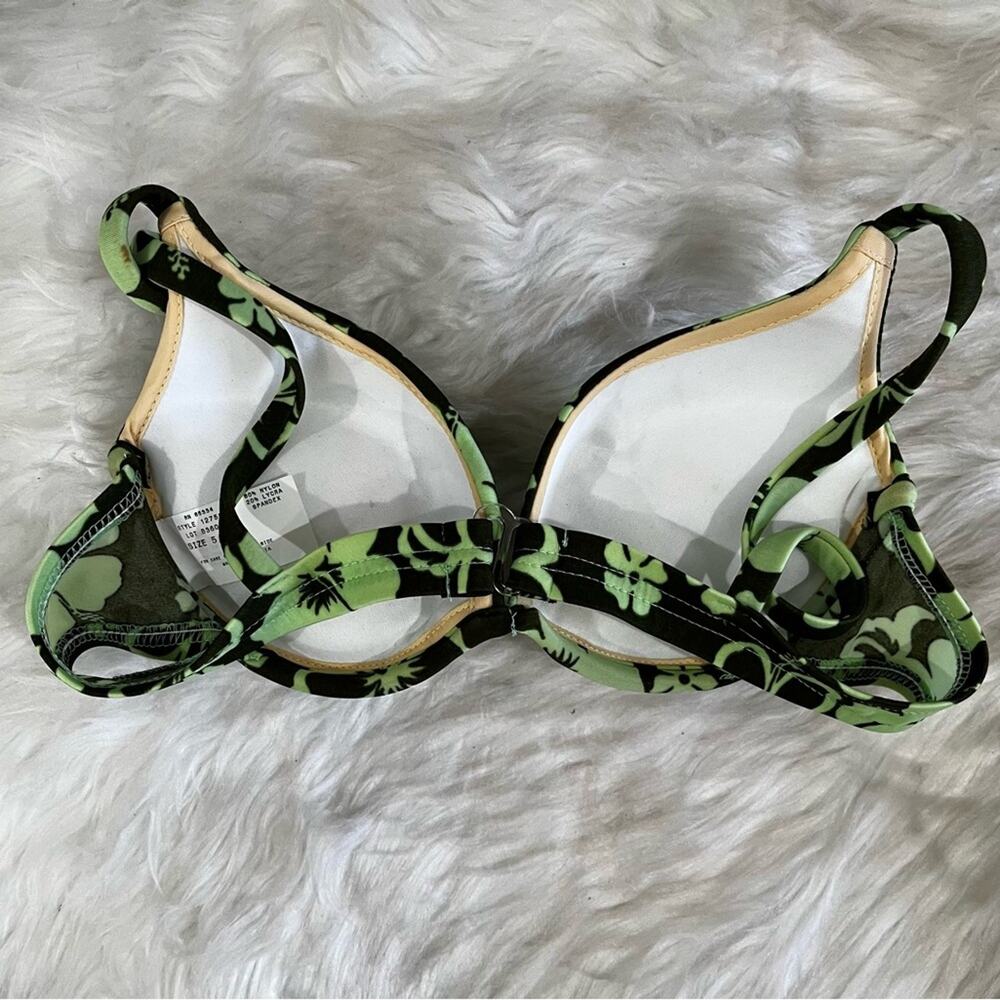NEW Spiegel Vintage 90s Floral Padded Push Up Cheeky Bikini Swimsuit 5/6 NWOT - Picture 6 of 16